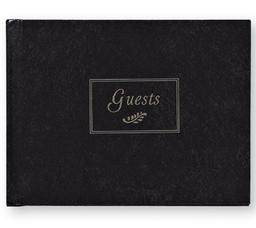 CR Gibson - Classic Guest Book - Black - Debbie's Hallmark
