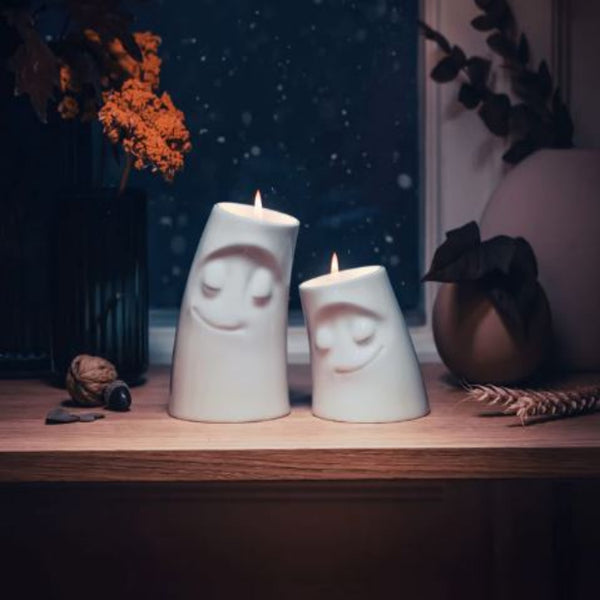 Candle Cuddler, Cozy Face, Small Candleholder