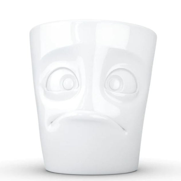 Coffee Mug with Handle, Baffled Face
