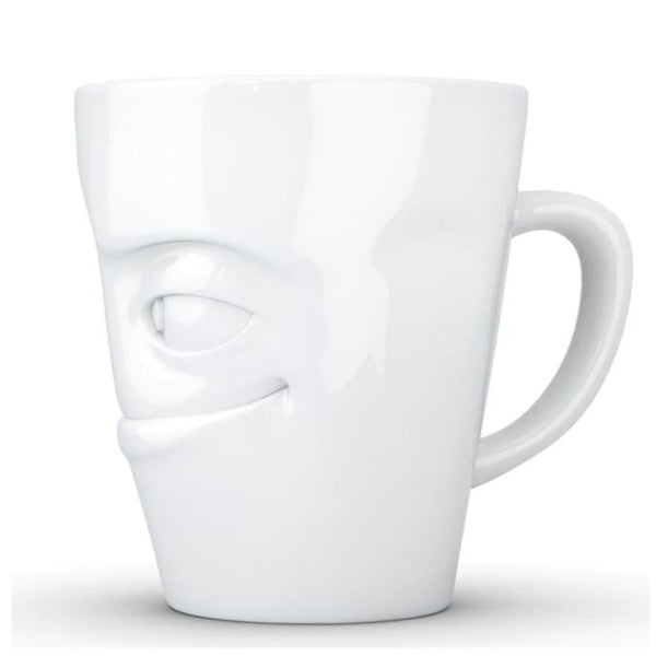 Coffee Mug with Handle, Impish Face