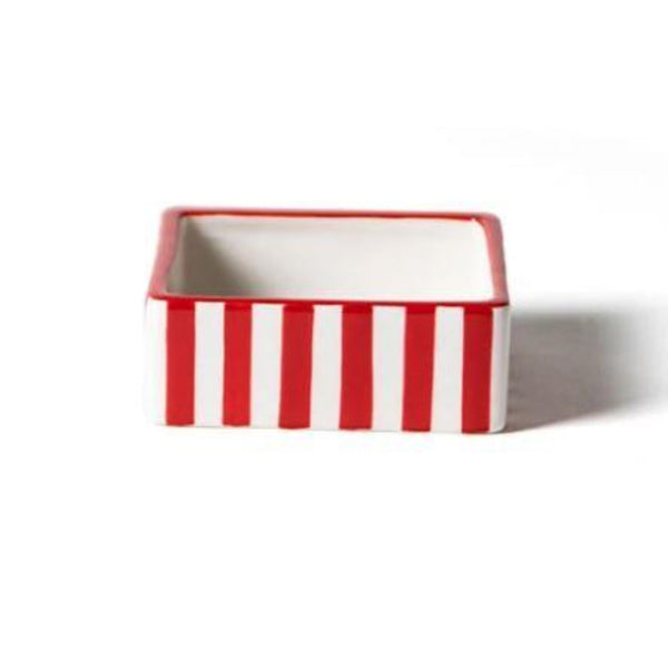 Happy Everything - Happy Christmas Peppermint Square Trinket Bowl