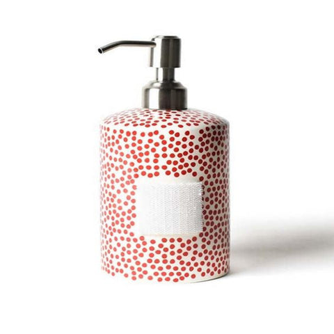 Happy Everything - Mini Cylinder Soap Pump - Red Dot
