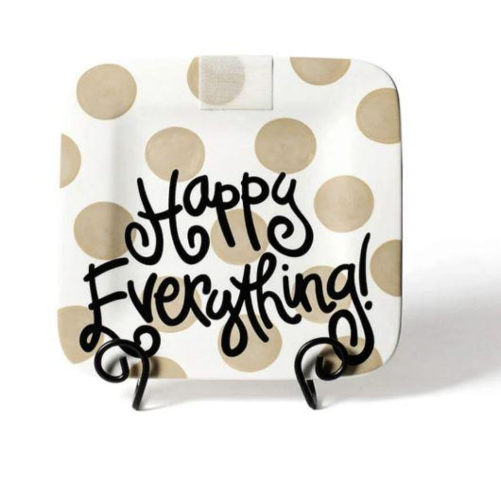 Happy Everything - Mini Happy Everything! Square Platter-Neutral Dot