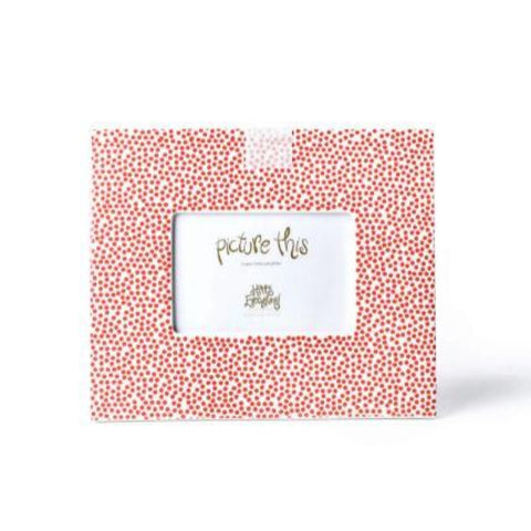 Happy Everything - Mini Frame - Red Small Dot