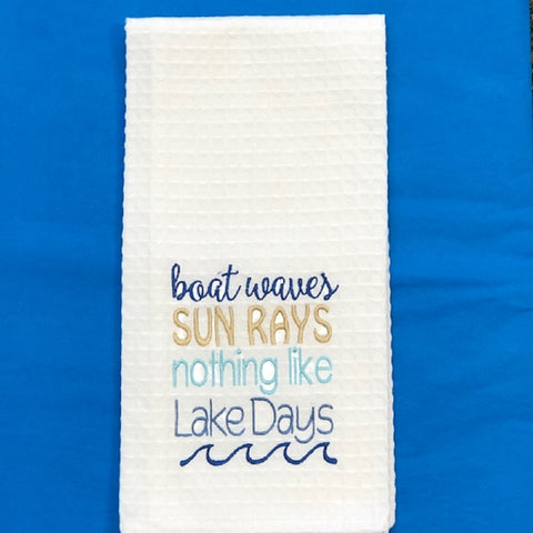 Kitchen Towel - Boat Waves - Debbie's Hallmark