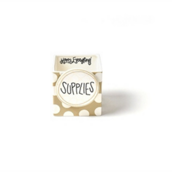 Happy Everything - Nesting Cube-Small - Neutral Dot