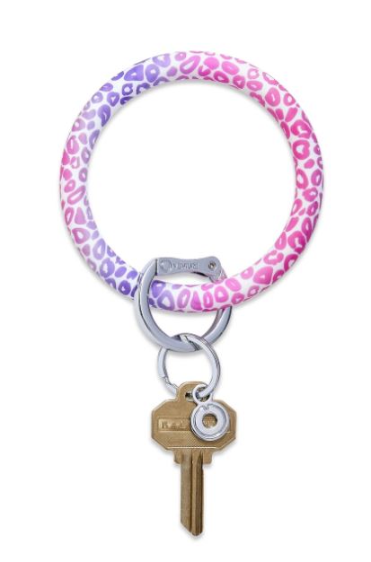 O-Venture - Silicone Big O Key Ring - Pink Cheetah