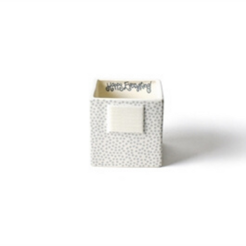 Happy Everything - Nesting Cube-Small - Stone Small Dot