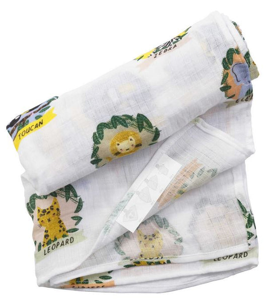CR Gibson - Swaddle Blanket - Wild About You - Debbie's Hallmark