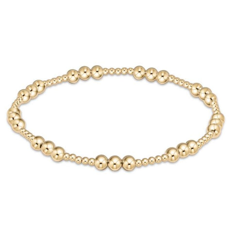 Enewton - Classic Joy Pattern 4MM Bead Bracelet-Gold - Debbie's Hallmark