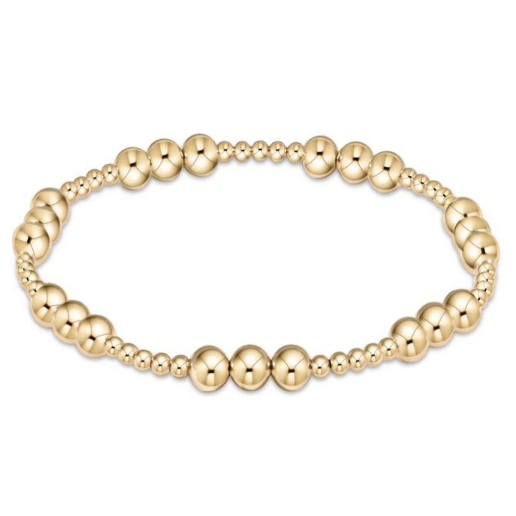 Enewton - Classic Joy Pattern 5MM Bead Bracelet-Gold - Debbie's Hallmark