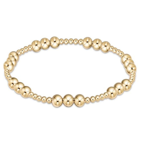 Enewton - Classic Joy Pattern 5MM Bead Bracelet-Gold - Debbie's Hallmark