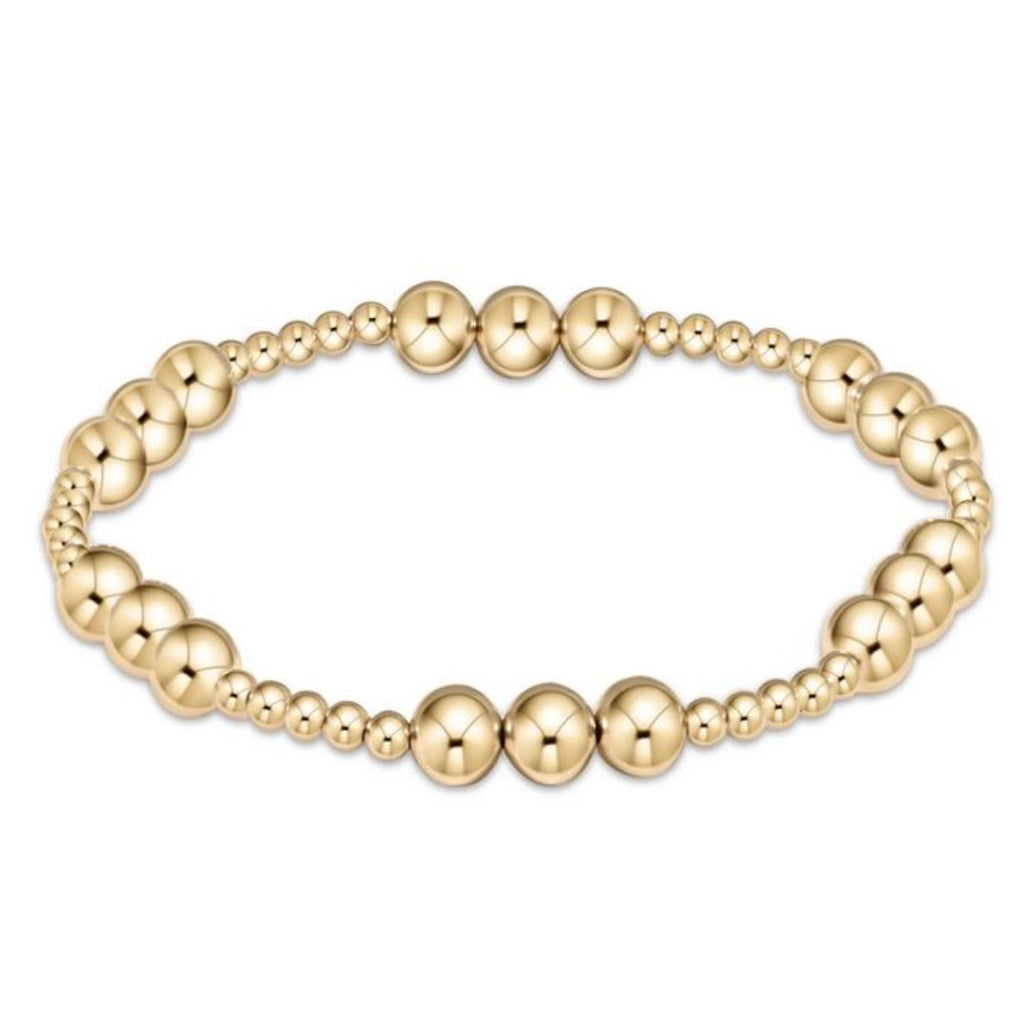 Enewton - Classic Joy Pattern 6MM Bead Bracelet-Gold - Debbie's Hallmark