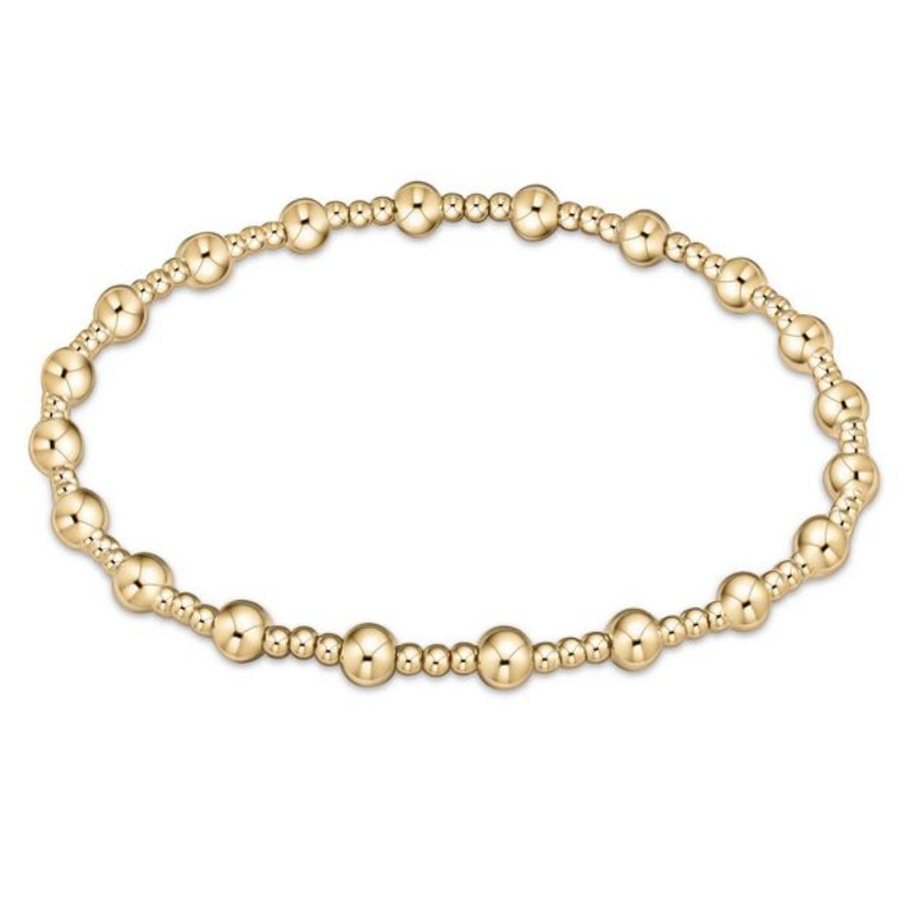 Enewton - Classic Sincerity Pattern 4MM Bead Bracelet-Gold - Debbie's Hallmark