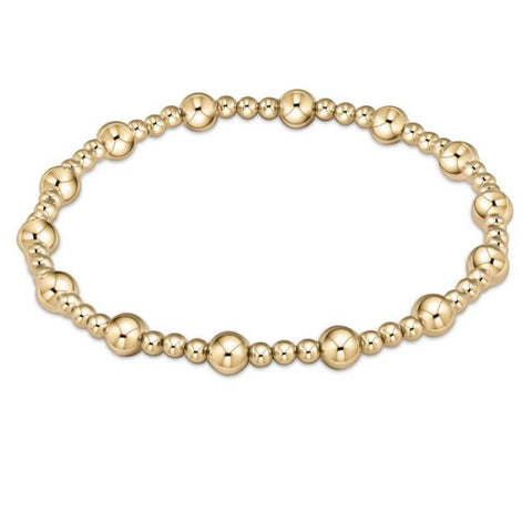 Enewton - Classic Sincerity Pattern 5MM Bead Bracelet-Gold - Debbie's Hallmark