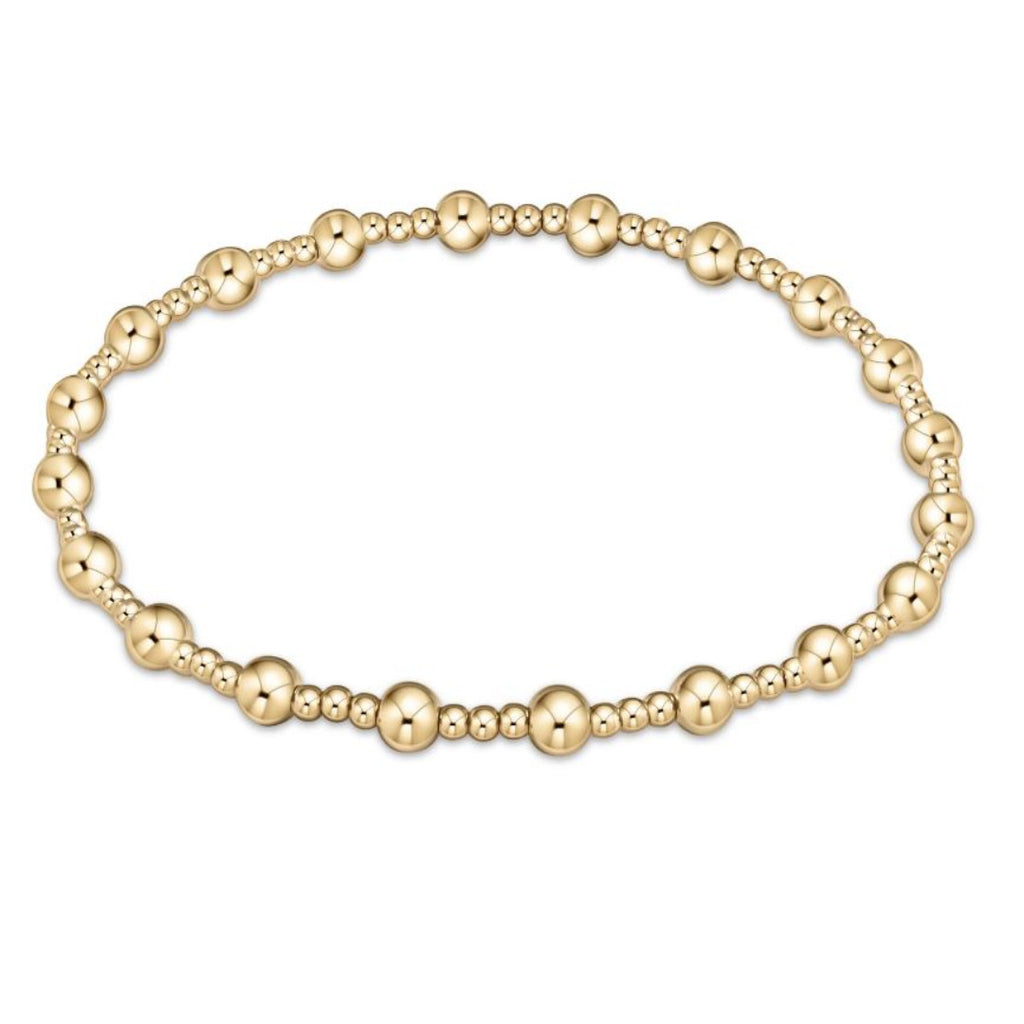Enewton Extends - Classic Sincerity Pattern 4MM Bead Bracelet-Gold